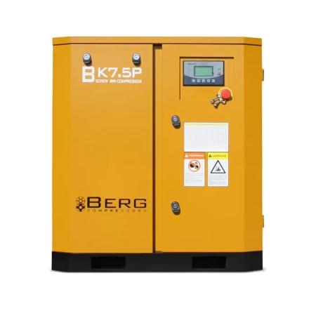 Винтовой компрессор BERG ВК-7.5Р 10 бар, IP54